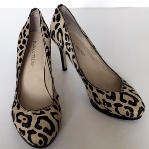 Ivanka trump  leopard print heel shoes